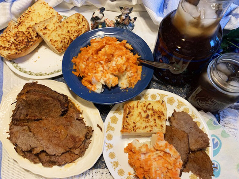 My Leader Yummy – Barbecued Pot Roast, Marbled Potatoes and Carrots